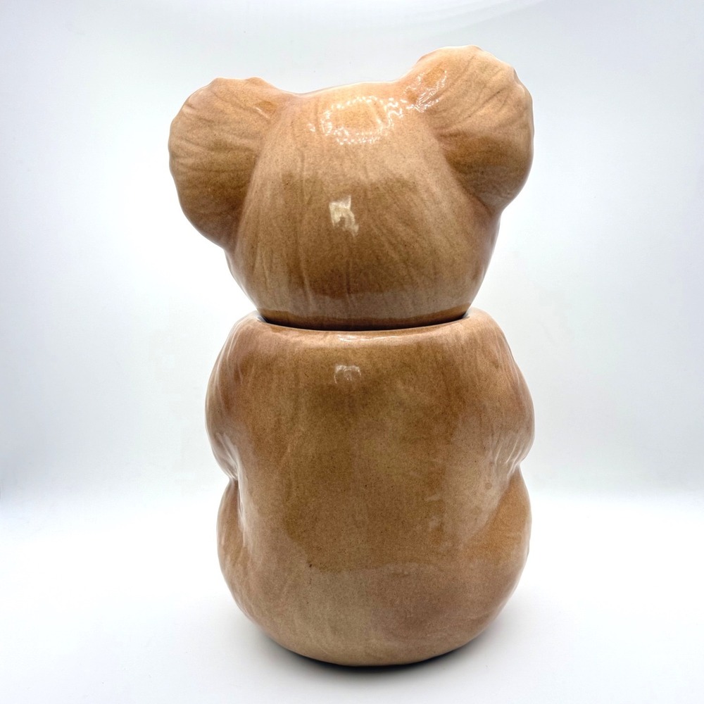 Vintage Metlox Poppytrail Koala Bear Cookie Jar Eucalyptus California Pottery - Picture 4 of 12